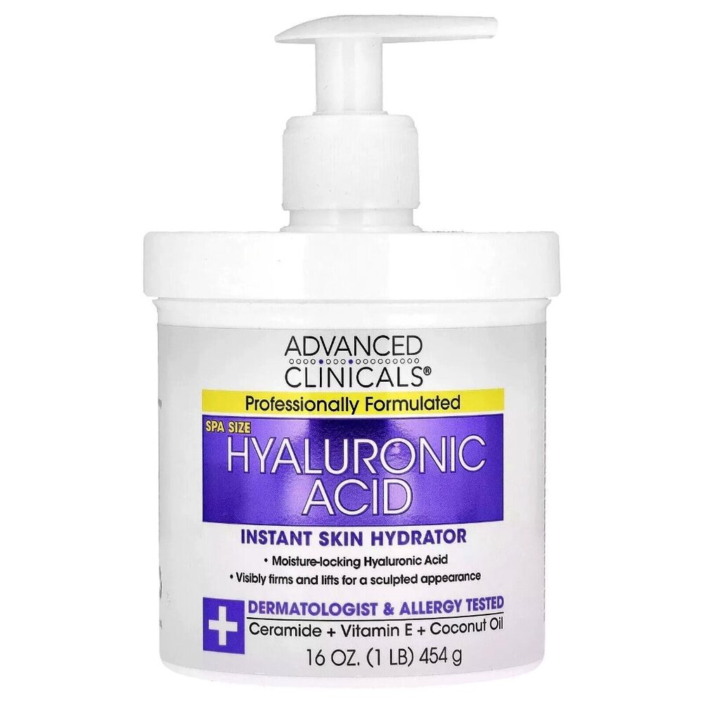 Advanced Clinicals Hyaluronic Acid Instant Skin Hydrator Anti-Aging Cream